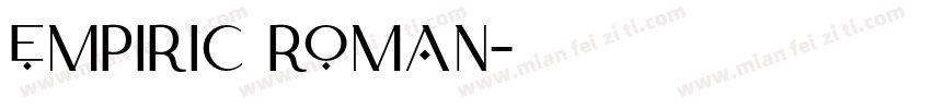 Empiric Roman字体转换
